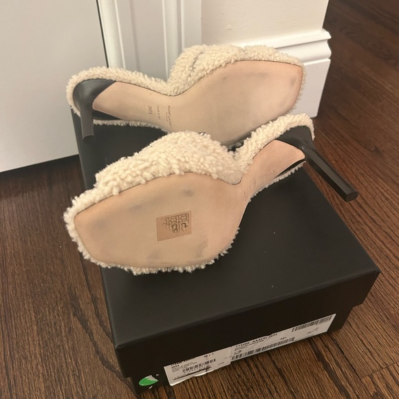 Saint Laurent Shearling Heel Slide NWT - Picture 4 of 8